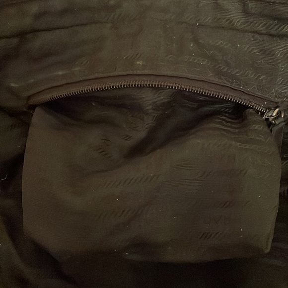 Prada nylon purse black bought at designer resale store. In good used condition. - Picture 14 of 17